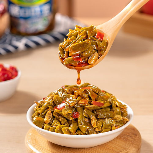 吉香居爽脆豇豆106g榨菜红油酸豆角下饭菜开味咸菜缸豆酸豇豆 - 图1
