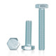 High-strength external hexagonal screw carbon steel grade 4.8