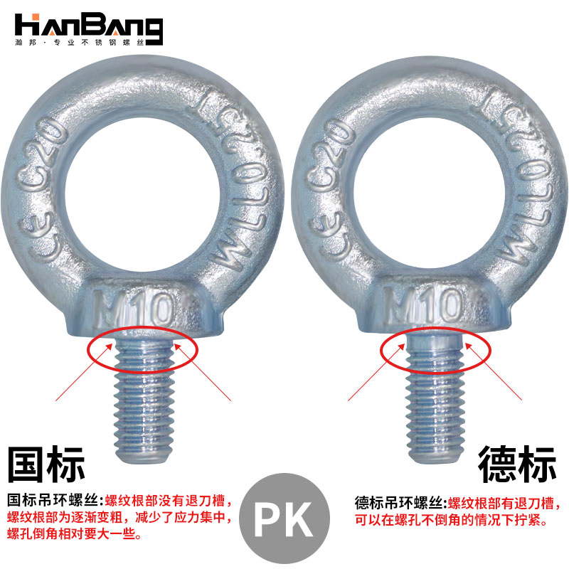 国标镀锌12.9级吊环螺丝高强度起重模具螺栓gb825M8M10M12M16M20M - 图2