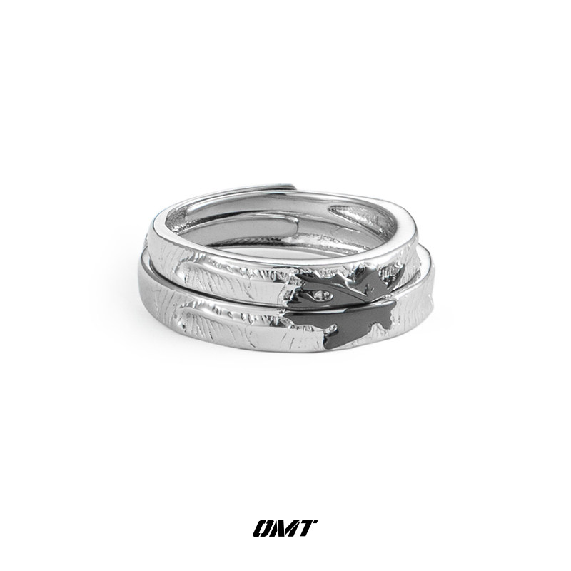 omt原创小众设计素圈调节男女戒指 omt戒指/指环
