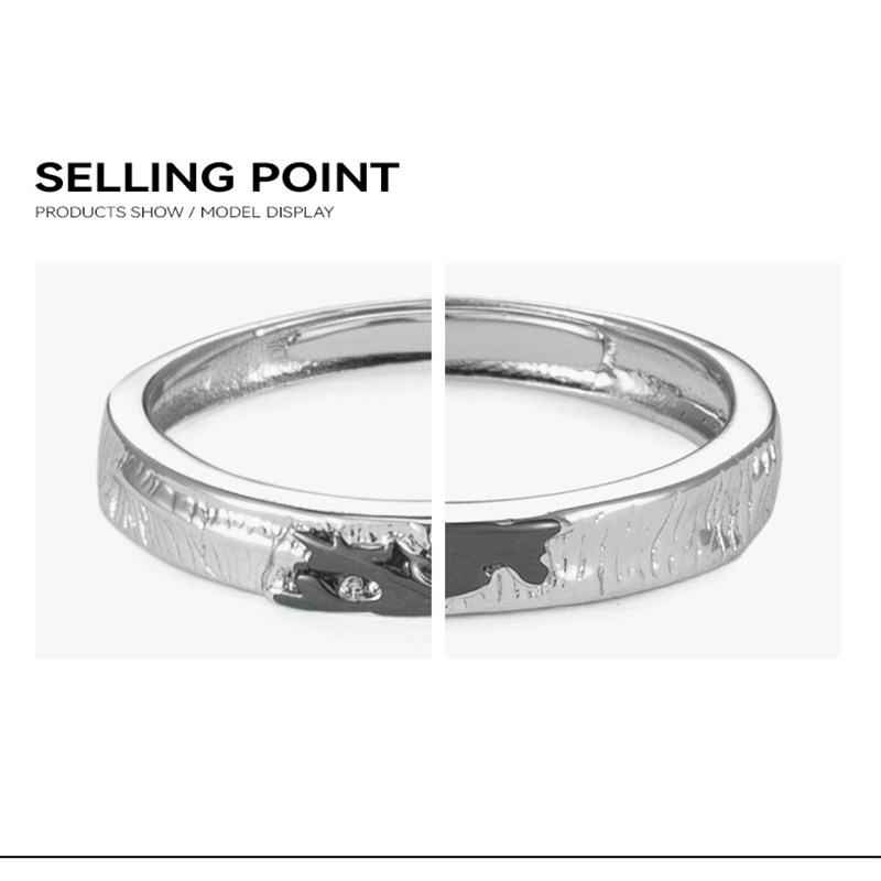 omt原创小众设计素圈调节男女戒指 omt戒指/指环