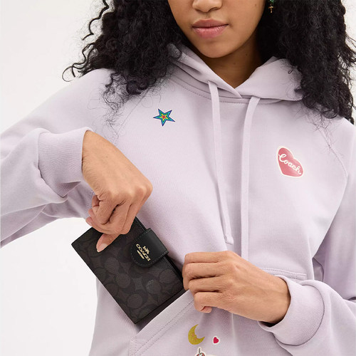 【自营】COACH/蔻驰Signature Canvas 女款卡包钱包 CW786 IMXAQ - 图2