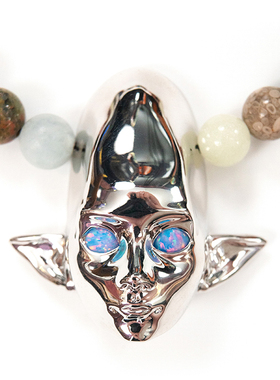 Kim Laughton Fertile Strains head necklace