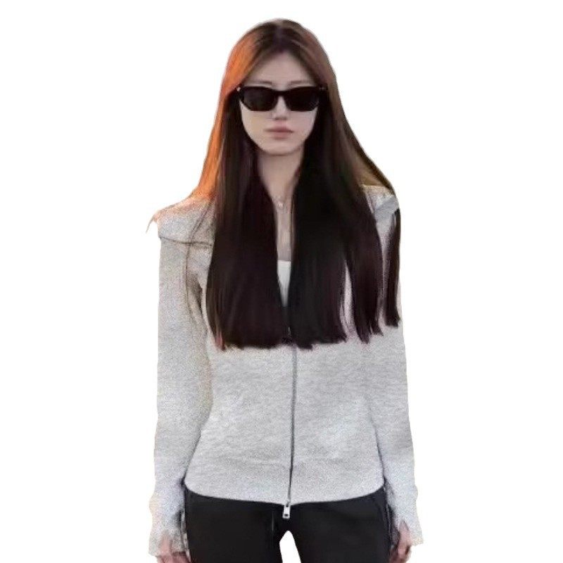 开衫修身卫衣外套女春秋款立领收腰薄款抓绒内胆瑜伽服运动上衣,淘宝优惠券,粉丝福利购,淘宝优惠卷