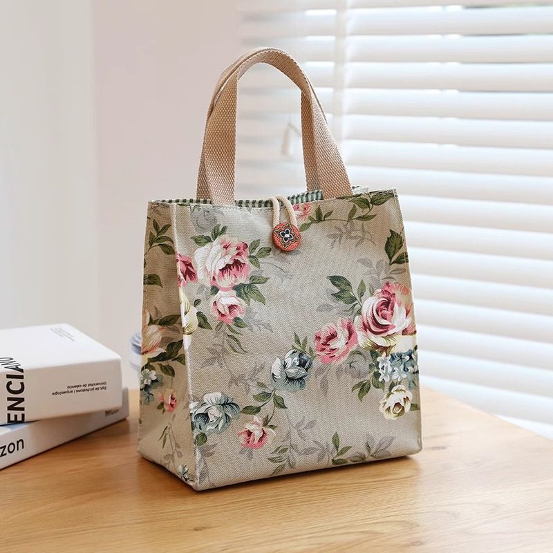 2025新款帆布包手提便当包妈咪包盒饭包女生时尚通勤上班族带饭包,淘宝优惠券,粉丝福利购,淘宝优惠卷