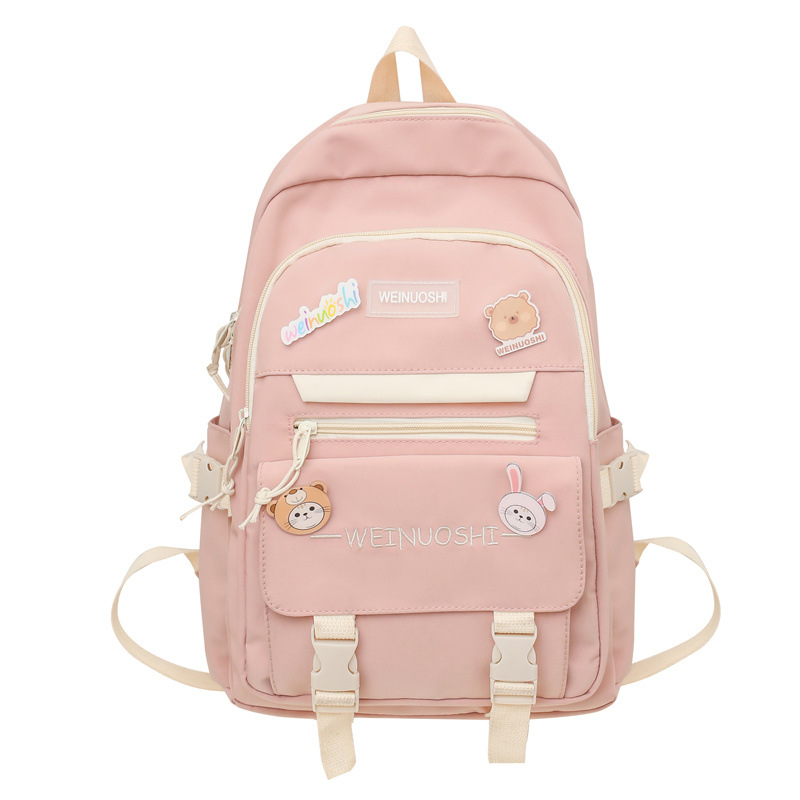 新款初中高中学生书包女生韩版时尚大容量双肩包甜美日系旅行背包