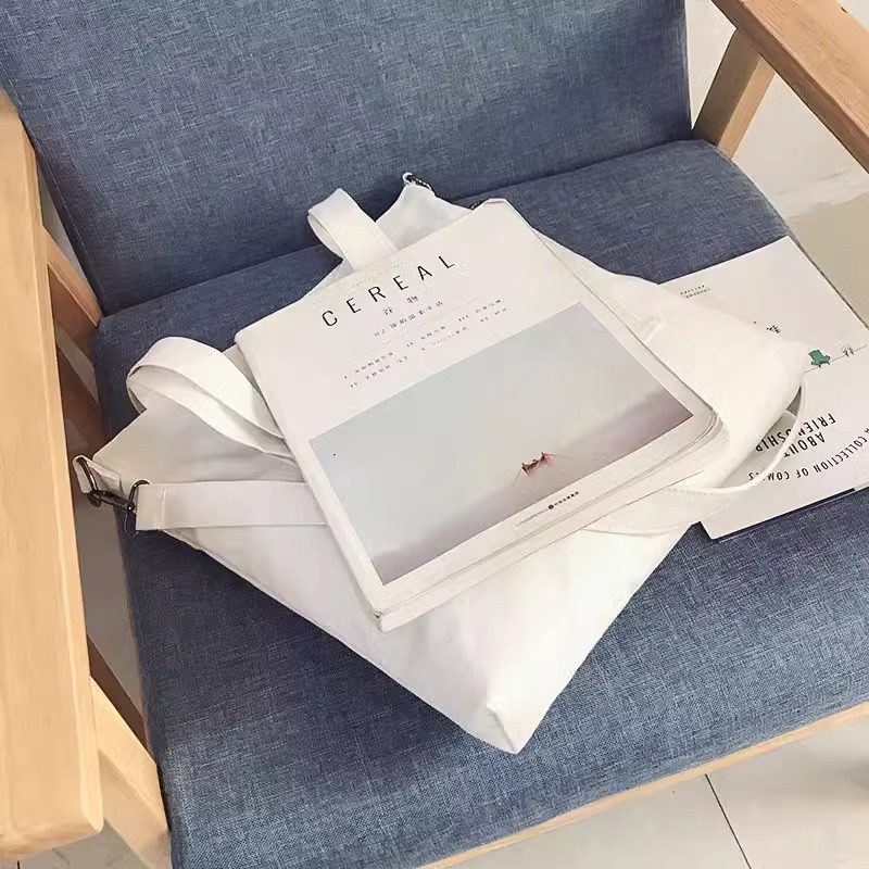 日韩大容量帆布包ins斜挎包百搭中小学生书包休闲布包手提单肩包,淘宝优惠券,粉丝福利购,淘宝优惠卷