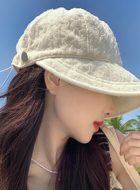 帽子女款夏天防晒遮阳帽2026新款大帽檐太阳帽时尚潮流棒球鸭舌帽