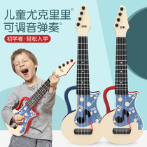 Jukrieri beginners children boy small guitar girl music toy can play musical instrument baby 3-12 years old