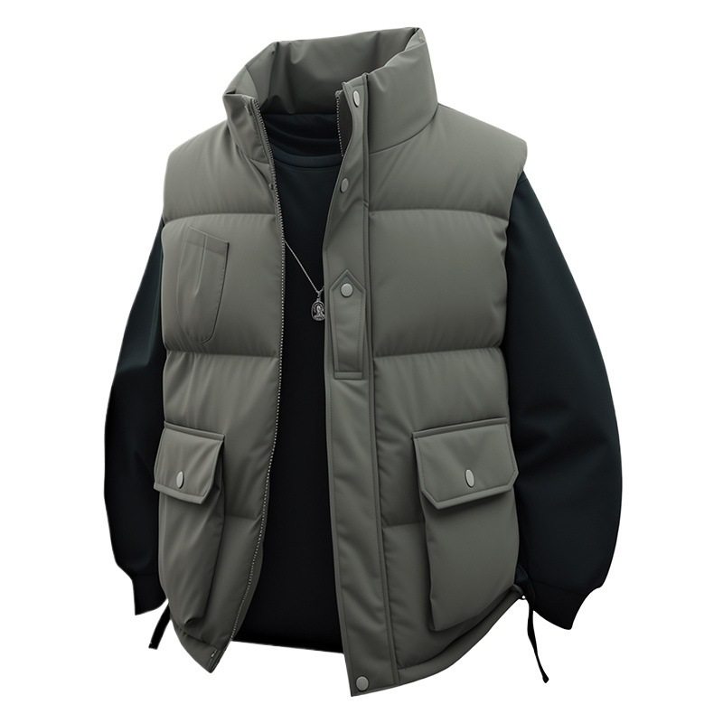 今年流行特惠美式潮牌大码立领棉衣马甲男冬季纯色保暖坎肩夹克,淘宝优惠券,粉丝福利购,淘宝优惠卷