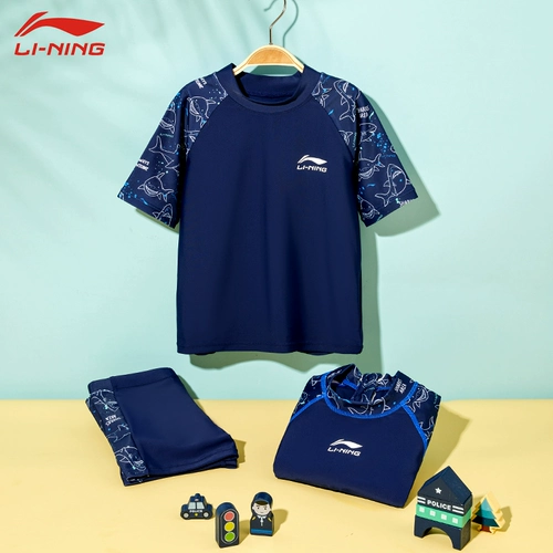 Li Ning, детский купальник для мальчиков, раздельные детские штаны для плавания, 2025 года, подходит для подростков, защита от солнца