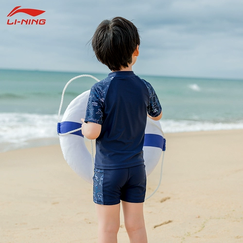 Li Ning, детский купальник для мальчиков, раздельные детские штаны для плавания, 2025 года, подходит для подростков, защита от солнца