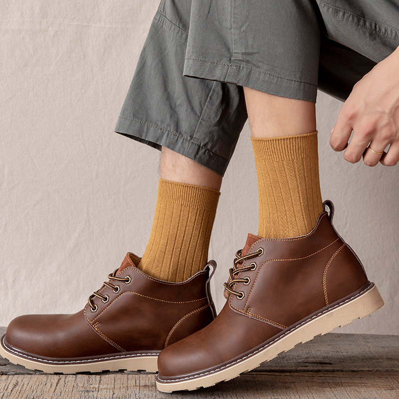 男中筒纯棉秋冬季吸汗透气商务袜子 洲帛短袜/打底袜/丝袜/美腿袜