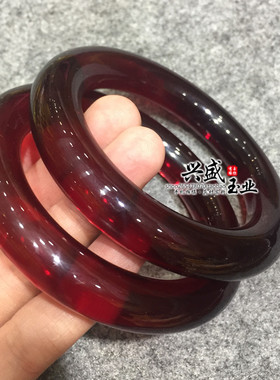 树脂蜜蜡血珀圆条本命年礼物手串