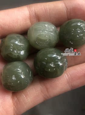 diy把玩招财佛公玉坠手串