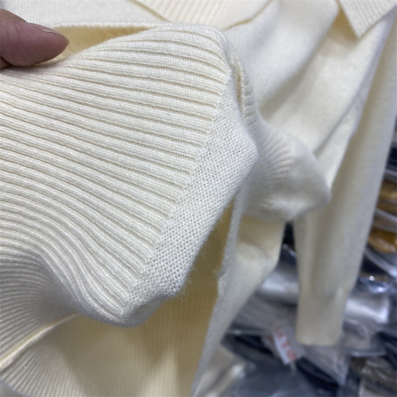 法式2025女冬新款时尚翻领长袖针织衫显瘦不规则羊毛毛衣上衣潮,淘宝优惠券,粉丝福利购,淘宝优惠卷