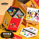 Дисней, шестиугольная кисть, ручка в подарочной коробке, комплект, цветные карандаши для детского сада, акварель, детские художественные стираемые мелки для друга, можно стирать