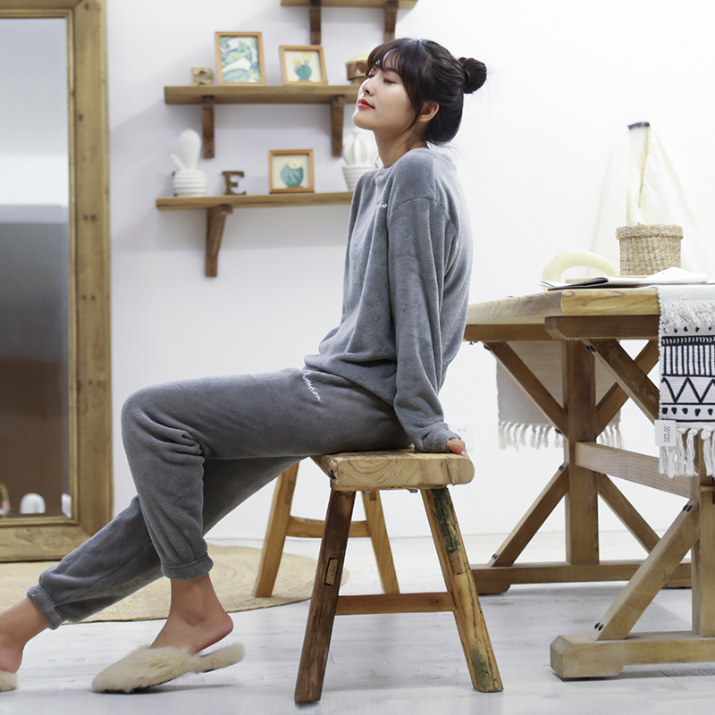 加绒暖暖裤2020年秋冬新款睡衣裤子 瑶兮休闲裤