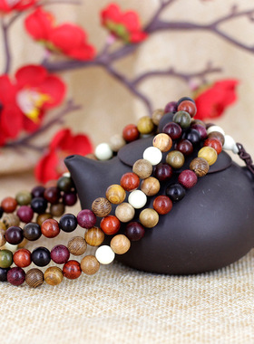 多宝珠108颗手链念珠手饰佛珠 多种名贵木质手串