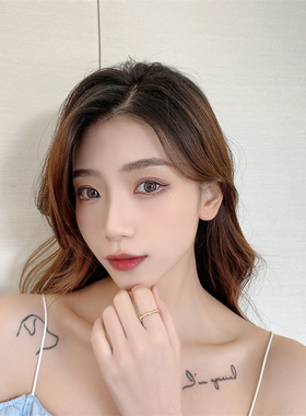 韩国小众ins设计感合金7号竹节指环戒指时尚简约网红个性女手饰新