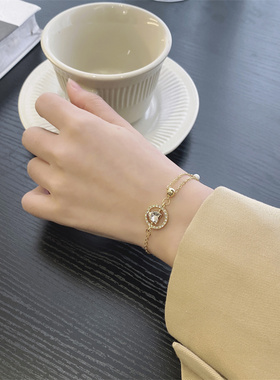 可调节水钻爱心星球手链时尚简约百搭高级感手作小众学生精致手镯