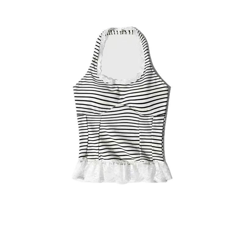 纯欲甜辣妹性感露背收腰显瘦吊带背心女带胸垫瑜伽服百搭健身上衣 - 图3