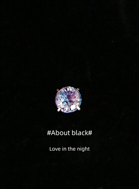 Ab | 魅惑 | 天火切锆石爆闪316L钛钢耳钉耳垂钉耳骨钉耳蜗钉