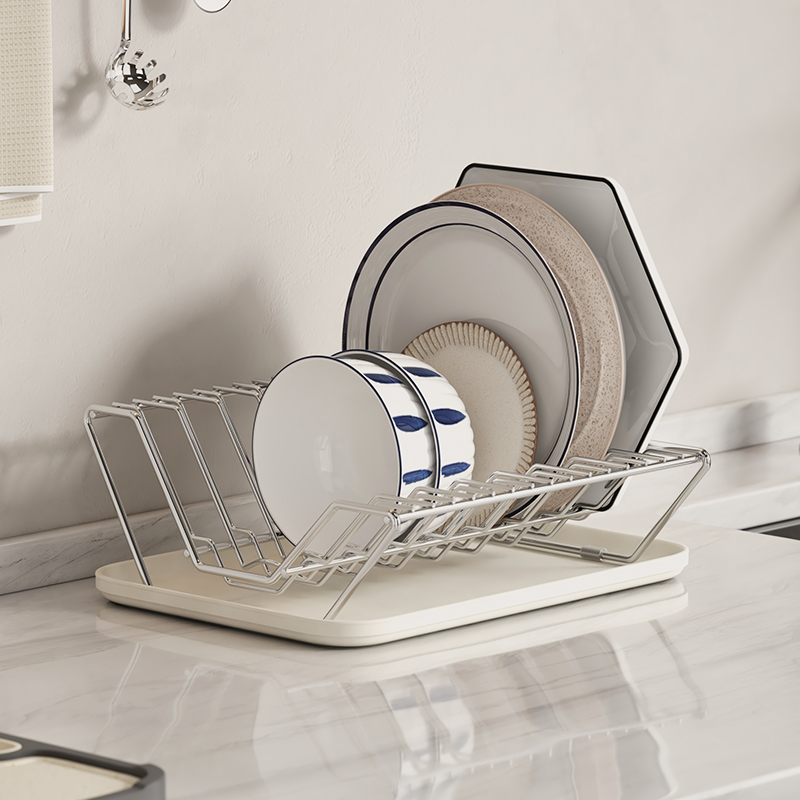 家图腾304不锈钢放碗碟筷盘子收纳架沥水篮厨房台面置物2025新款 - 图0