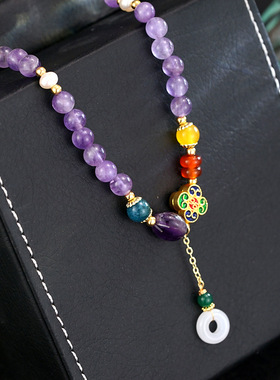 紫气东来中式国风串珠流苏手链