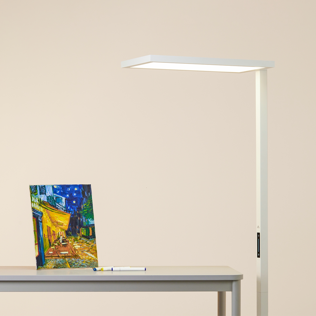 老爸评测智控全光谱护眼落地灯智能大路灯蓝光危害RG0照明