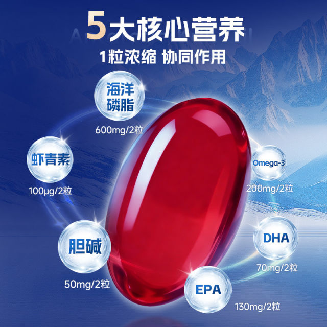 Dad's custom krill oil Antarctic 500mg/ແຄບຊູນ