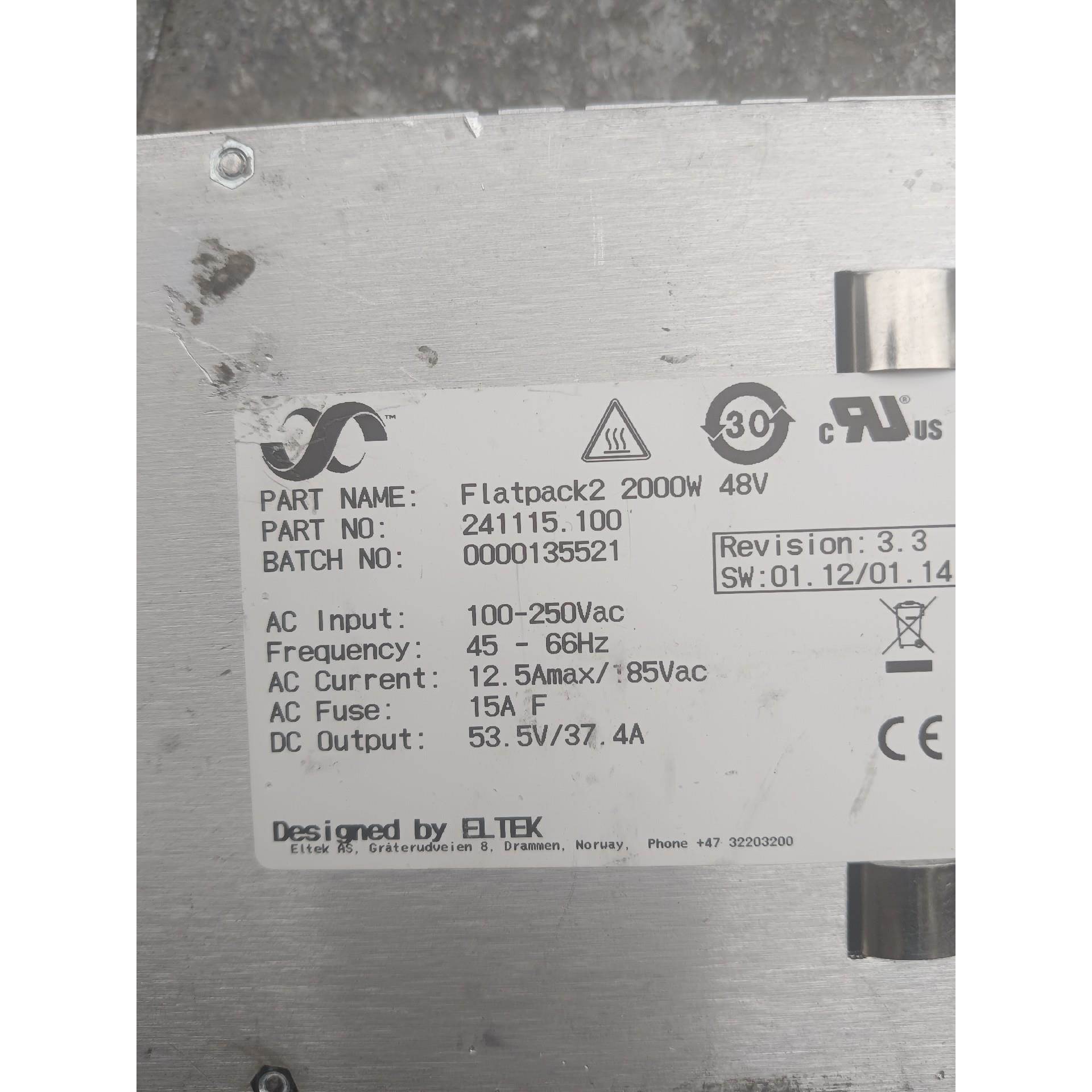 【议价】易达Eltek Flatpack2 2000W 48V 2 - 图1