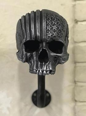 Skull Helmet骷髅头盔支架摩托车手礼物树脂工艺摆件创意家居挂件