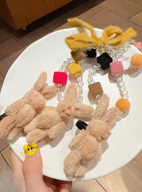 卡通兔子个性绿色手工戒指戒指女