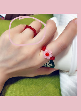 买一送一green新品手工日韩戒指