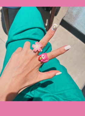 绿森林女亚克力日韩可爱