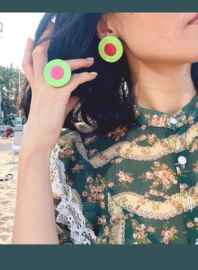 绿森林女亚克力韩国滴油