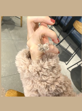 green大熊雪人戒指日韩独特