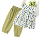 Girls Summer Suit Floral Fashion Two Piece Set