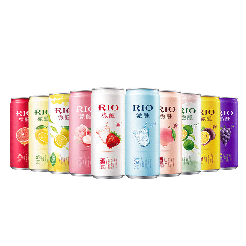 盒马鲜生旗舰店盒马RIO锐澳微醺预调鸡尾酒rio微醺罐装洋酒果酒330ml*10多口味1