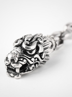 男士925银朋克风礼物手链新品