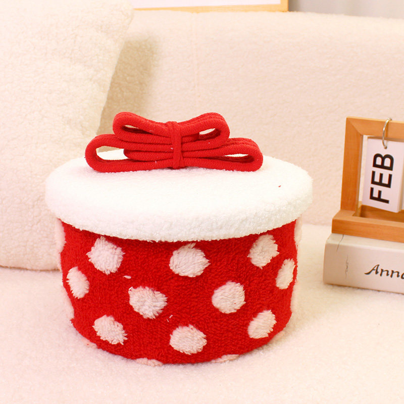 新款蝴蝶结收纳盒桌面零食收纳筐可爱毛绒带盖家用玩具储物礼物盒,淘宝优惠券,粉丝福利购,淘宝优惠卷