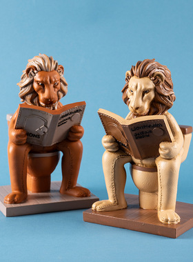 新品北欧狮子摆件家居客厅桌面