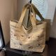 Korean Style Large Bag Women's 2025 New Casual Versatile Tote Canvas Bag Large Capacity Commuting Shoulder Bag