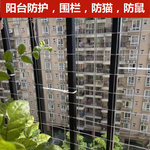 镀锌防老鼠铁丝网防猫网阳台防护防盗窗沙网多肉防鸟钢丝网养殖网 - 图0