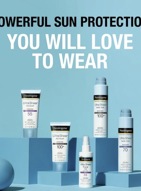 Neutrogena防晒喷雾防水无油运动