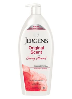 jergens身体乳杏仁樱桃补水保湿
