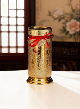 招财进宝金沙陶瓷插香佛堂口寺庙竹签香财神香桶莲花放香装线香筒