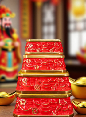 财神爷长方形增高垫神像陶瓷底座家用观音供座台室内供佛底座高台