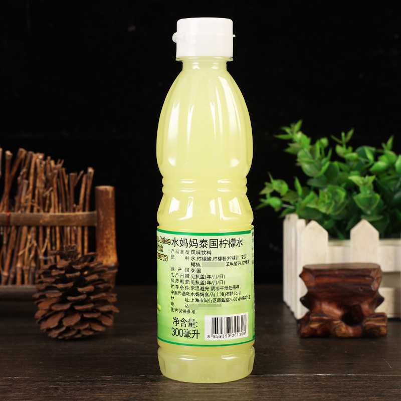 泰国进口水妈妈柠檬水300ml 酸柑水浓缩青柠水柠檬汁冬阴功汤调料 - 图2